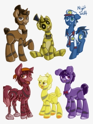 Fnaf - Fnaf Characters As Ponies