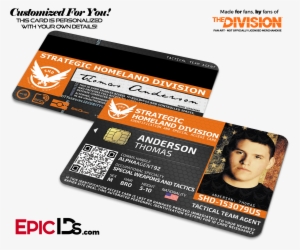 Strategic Homeland Division 'the Division' Agent Id - Breakfast Club Inspired Brian Johnson Student Id