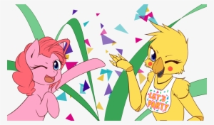 Celebration, Chica, Crossover, Duo, Five Nights At - Pinkie Pie Toy Chica