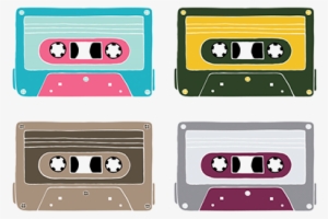 Audio Cassette Vector Illustration With Human Touch - Cassette Tape