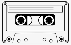Cassette Banner Transparent Download Free Download - Black And White Cassette Tape Clipart
