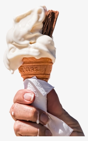 Ice Cream In Hand No Background Image