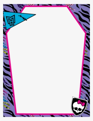 Download Monster High Class Schedule Clipart Monster - Monster High Page Borders