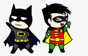 Batman Clipart Chibi - Batman And Robin Chibi