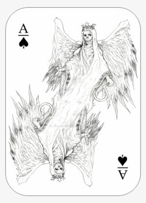 Banner Black And White Download Death Tarot Ace Of - Sketch