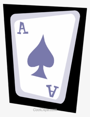 Ace Of Spades Royalty Free Vector Clip Art Illustration - Sign
