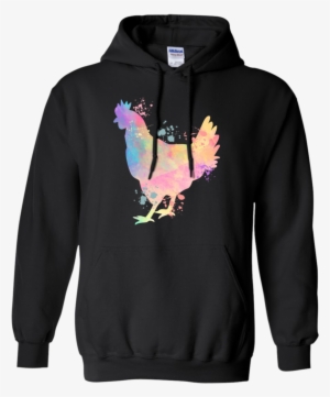 Chicken Watercolor Splash Animal Lover Apparel - New York Skyline Yankee Shirt