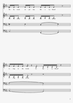 Shia Labeouf Sheet Music Composed By Rob Cantor Arr - Happy Ending Score Pdf