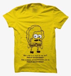 Buy Pablo Escobar Golden Yellow Tshirt - Mockup