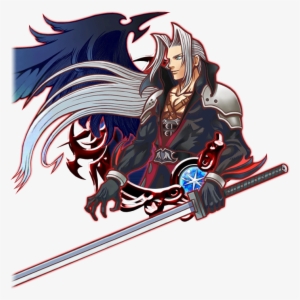 Illustrated Sephiroth - Kingdom Hearts Unchained X Illustrated Sephiroth