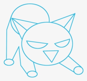 Cartoon Cat Easy To Draw Angry