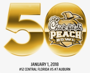 Chick Fil A Peach Bowl 50 Logo - Chick Fil A 50 Years