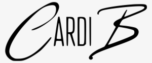 Open - Cardi B Calligraphy