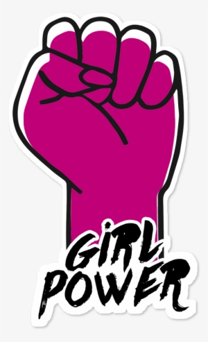 Adesivo Girl Power De Flores Maritímasna - Strong Girl Logo