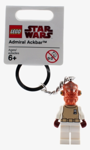 Lego Admiral Ackbar Keychain - Lego Princess Leia Keyring