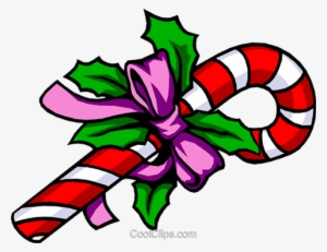 Christmas Candy Cane Royalty Free Vector Clip Art Illustration - Christmas Candy Cane Animated