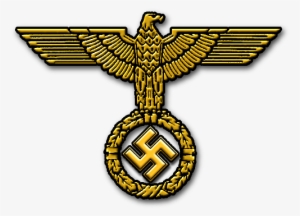 Eva Braun And Adolf Hitler - Third Reich Emblem