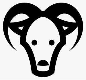 goats head clipart icon - goat head cartoon png