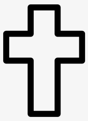 Cross Outline Vector - Cross Icon Transparent Background
