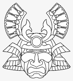 Samurai Mask Coloring Pages 2 By Amber - Chinese Mask Coloring Pages
