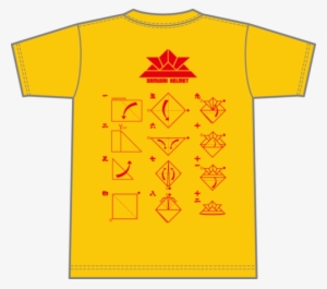 Origami Samurai Helmet Instructions T-shirt - 長岡 花火 T シャツ