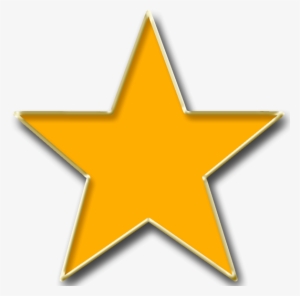 Orange Star With Gold - Review Star