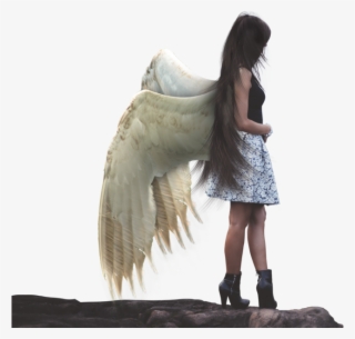 Humananimal Girl Bird Wings Mistic Fantasy Ftestickers - Deviantart Stock  Transparent PNG - 700x694 - Free Download on NicePNG