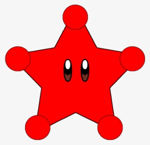 Paper Red Star - Super Mario Star Mario Galaxy