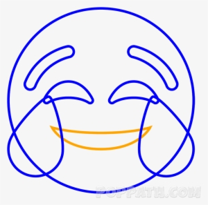 How To Draw A Tears Of Joy Emoji - Нарисовать Эмоджи
