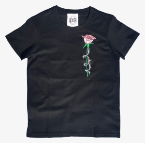 Barbed Wire Rose Embroidered Tee - Burberry Baby Shirts