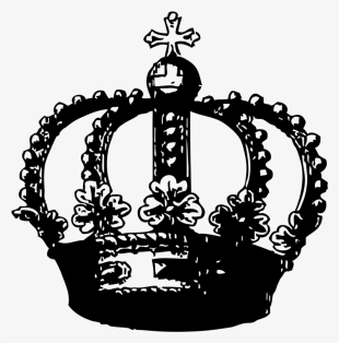 Crowns Clipart Clear Background - Black Crown Transparent Background