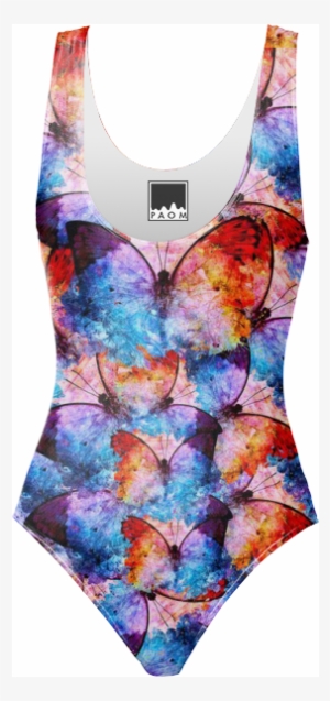 Blue Butterfly Mosaic $98 - Swimsuit Bottom