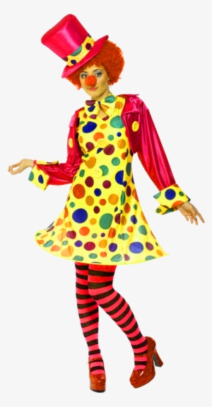 Free Png Female Clown Png Images Transparent - Clown Lady Hooped Costume - Small