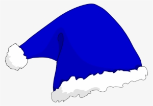 Elf Clipart Green Santa Hat - Blue Santa Claus Hat Png