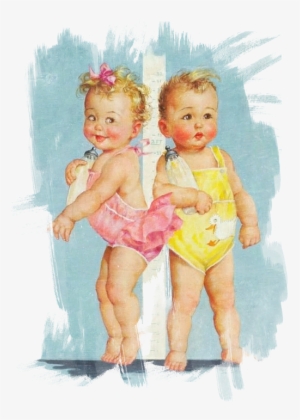 Babies 960 Vintage Boy Girl Twins Transparent Png 514x7 Free Download On Nicepng