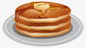 Clip Art Of Breakfast Foods - Pancakes Clipart