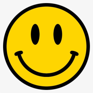 スマイルマークのイラスト＜黄色：縁あり＞ Smiley Smile, Smiley Faces, - Smiley Face Sticker Png