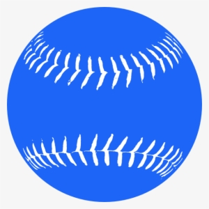 Small - Blue Baseball Clipart
