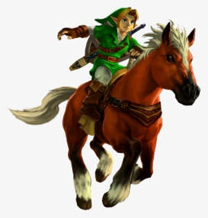 Link And Epona - Legend Of Zelda Ocarina Of Time 3d Link