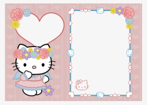 Bingkai Hello Kitty Png - Hello Kitty Baptismal Invitation