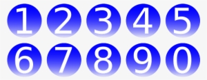 Count, Number, Line, Add, Math, Subtract, Mathematics - Number Png Blue