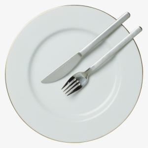 Fork Knife Plate - Living Language Non Connoisseur's Menu Guide: