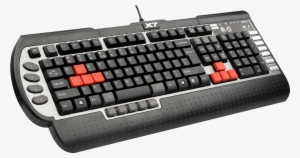 Keyboard Png Transparent Image - A4tech G800v Anti-ghosting 8-key Rollover Usb Pc Gaming
