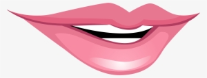 Pink Smiling Mouth Png Clip Art - Smile