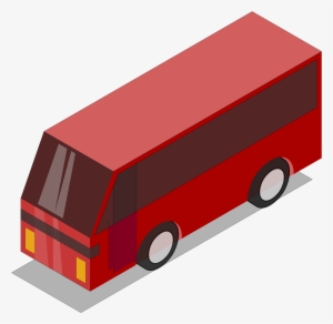 This Free Icons Png Design Of 3d Isometric Red Bus