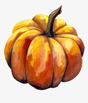 Avoid It At All Costs But At The Behest Of A Beautiful - Pumpkin Drawing Watercolour