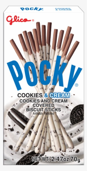 Pocky Cookies & Cream - Glico Pocky Cookies And Cream