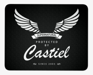 Protected By Castiel Mouse Pad - Protected By Castiel