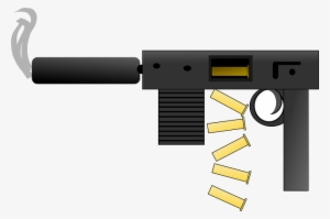 Cartoon, Gun, Arms, Automatic, Bullets, Weapon - Gun Shot Gif Png