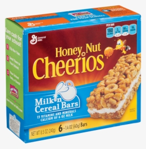 Homemade Cereal Bars With Honey Nut Cheerios - Cheerios Milk 'n Cereal Bars, Honey Nut - 6 Pack, 1.4